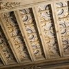 Orginal Holzdecken mit Fresken in der Villa Paradiso in Umbrien